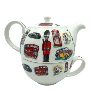 James Sadler Great Britain England Tour Tea for One Set London Fine Bone China